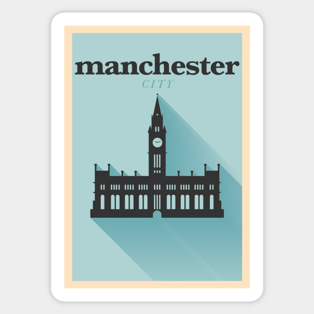 Manchester Poster Design Sticker by kursatunsal